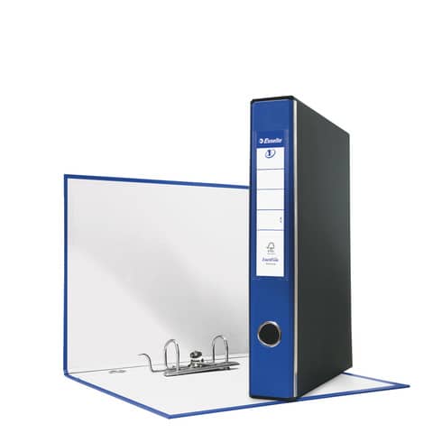 Registratore con custodia Esselte G54 Eurofile protocollo dorso 5 cm cartone rivestito in PP blu – 390754050
