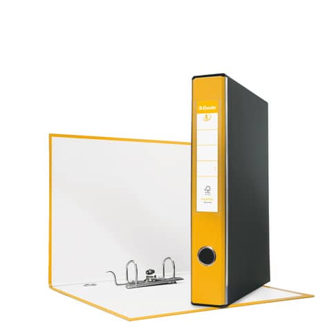 Registratore con custodia Esselte G54 Eurofile protocollo dorso 5 cm cartone rivestito in PP giallo – 390754090