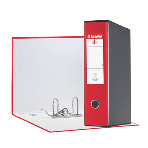Registratore con custodia Esselte G55 Eurofile protocollo dorso 8 cm cartone rivestito in PP rosso vivida – 390755920