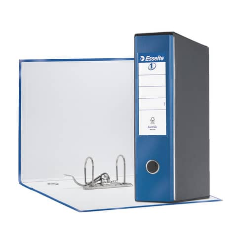 Registratore con custodia Esselte G55 Eurofile protocollo dorso 8 cm cartone rivestito in PP blu metall. – 390755960