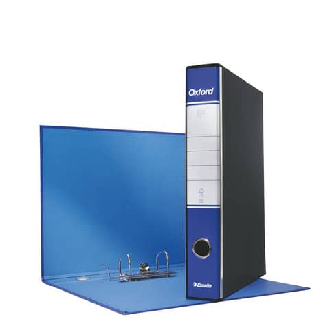 Registratore con custodia Esselte G84 Oxford protocollo 29,5×35 cm – dorso 5 cm blu – 390784050