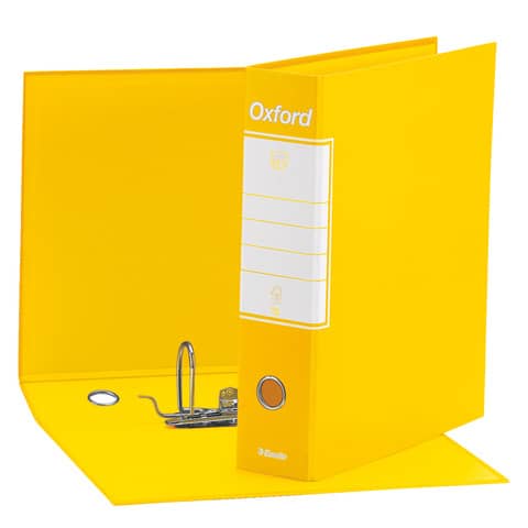 Registratore con custodia Esselte G85 Oxford protocollo 29,5×35 cm – dorso 8 cm giallo – 390785090