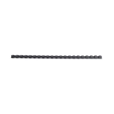 Dorsi plastici a 21 anelli GBC CombBind 6 mm A4 nero – fino a 25 fogli conf da 100 dorsi – 4028173