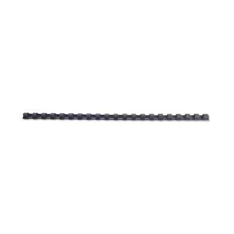 Dorsi plastici a 21 anelli GBC CombBind 12 mm A4 nero –  fino a 95 fogli conf da 100 dorsi – 4028177