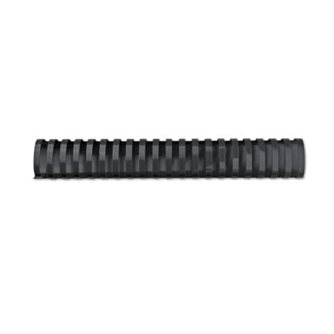 Dorsi plastici a 21 anelli GBC CombBind 38 mm A4 nero – fino a 330 fogli conf da 50 dorsi – 4028185