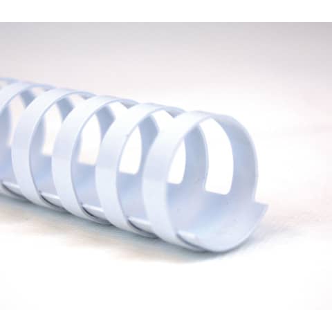 Dorsi plastici a 21 anelli GBC CombBind 10 mm A4 bianco – fino a 65 fogli conf da 100 dorsi – 4028195