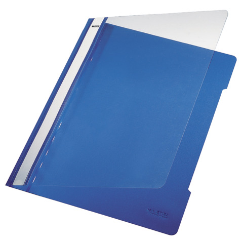 Cartellina ad aghi con clip Leitz in PVC A4 blu 41910135