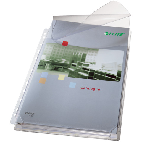 Buste a soffietto con lembo di chiusura Leitz in PVC A4 trasparente confezione da 5 pezzi – 47573003