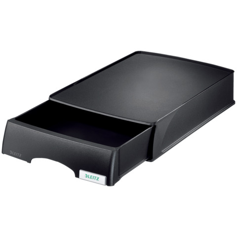 Cassetto componibile Leitz PLUS in polistirolo A4 nero 25,5×37,6×7 cm 52100095