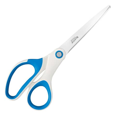 Forbici da ufficio Leitz WOW asimmetrica acciaio inox rivestito in titanio blu 20,5 cm – 53192136