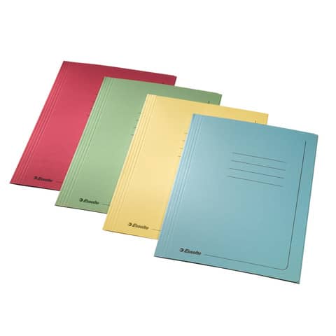 Cartelle a 3 lembi Esselte MANILLA 25×35 cm A4 295 g/m² azzurro conf.25 – 55135