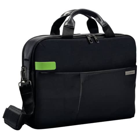 Borsa per computer Leitz Smart Traveller 15,6” in poliestere 2 scomparti nero – 60160095