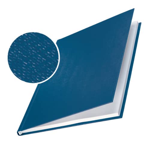 Copertina rigida max 246-280 fogli Leitz impressBIND in cartone con dorso da 28 mm A4 blu  conf. da 10 – 73970035