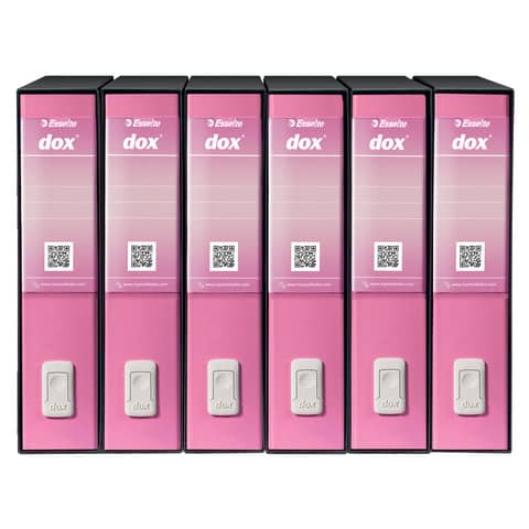 Registratore a leva DOX2 Protocollo S. Francisco 28,5×35 cm – dorso 8 cm rosa – D15219