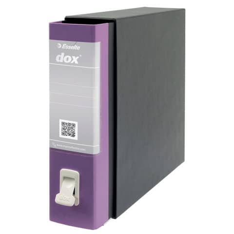 Registratore a leva DOX2 Protocollo S. Francisco 28,5×35 cm – dorso 8 cm lilla – D15229