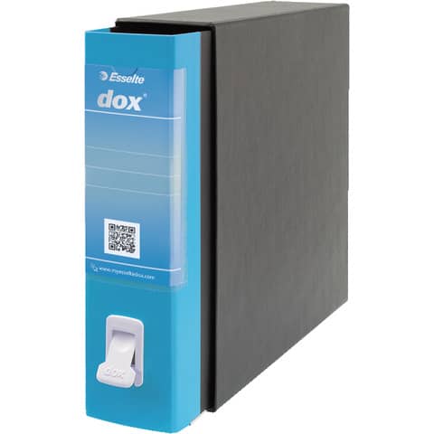 Registratore a leva DOX2 Protocollo 28,5×35 cm – dorso 8 cm blu chiaro D26201