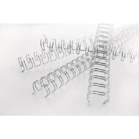 Spirali metalliche a 34 anelli GBC Wirebind 6 mm a4 nero conf da 100 spirali – RG810410