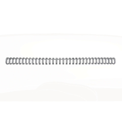 Spirali metalliche a 34 anelli GBC Wirebind 11 mm a4 nero conf da 100 spirali – RG810710