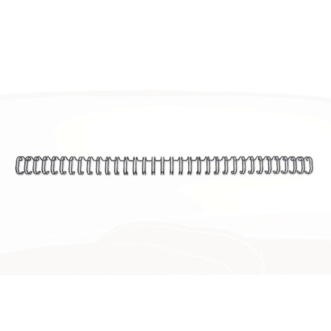 Spirali metalliche a 34 anelli GBC WireBind W18 12 mm a4 nero conf da 100 spirali – RG810810