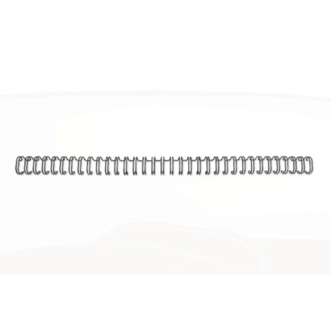 Spirali metalliche a 34 anelli GBC WireBind 14 mm A4 nero conf da 100 spirali – RG810910