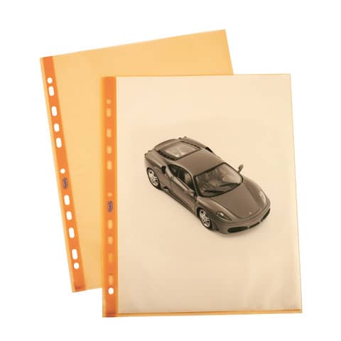 Buste a foratura universale lisce FAVORIT Art Superior 22×30 cm arancione conf. da 25 – 100206798