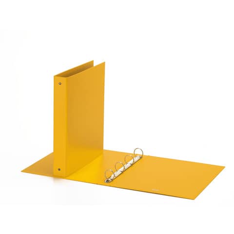 Raccoglitore FAVORIT Europa 22×30 cm 4 anelli tondi Ø 30 mm – dorso 4 cm giallo 400051159
