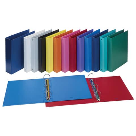Raccoglitore FAVORIT Europa 29,5×32 cm 4 anelli tondi Ø 50 mm blu 100460446