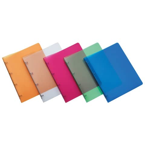 Raccoglitore Favorit Lumina in PPL A4 4 anelli tondi Ø 30 mm – 22×30 cm – trasparente neutro – 400083623