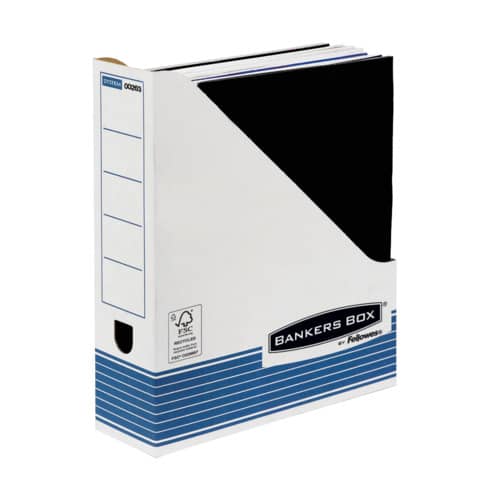 Scatola archivio FELLOWES Bankers Box® System 8×31,6×26,3 cm blu/bianco portariviste A4 – 0026301