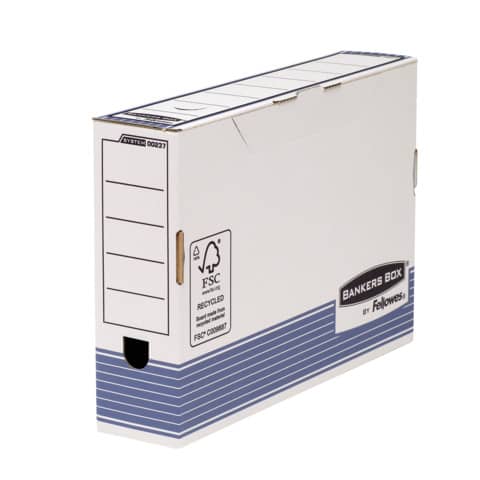 Scatole archivio FELLOWES Bankers Box® System 8,5×36,6×25,8 cm blu/bianco legal 0023701