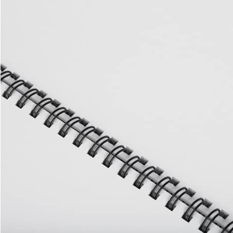 Dorsi metallici FELLOWES nero 10 mm – – capacità 61-80 fogli conf.100 – 53265