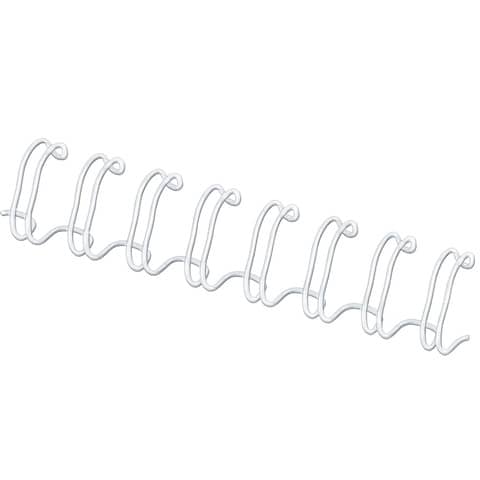 Dorsi metallici FELLOWES 14 mm bianco – – capacità 101-130 fogli conf.100 – 53274