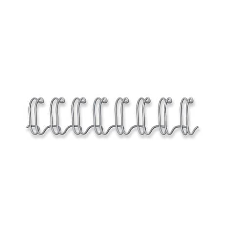 Dorsi metallici FELLOWES argento 14 mm – – capacità 101-130 fogli conf.100 – 54454