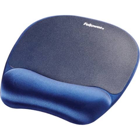 Tappetino mouse con poggiapolsi FELLOWES Memory Foam – Zaffiro blu 27,6×23,2×3,2 cm – 9172801