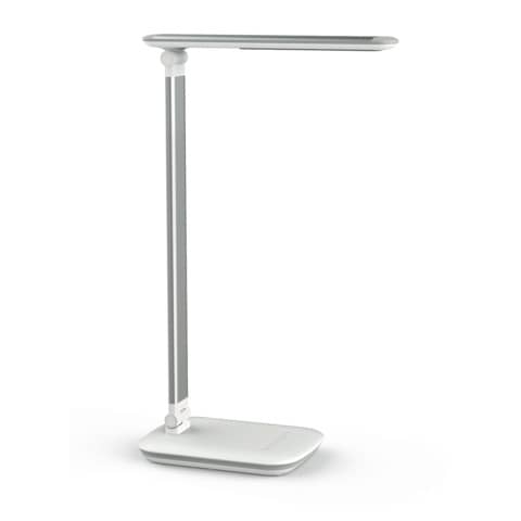 Lampada da scrivania MAUL a LED MAULjazzy, dimmerabile alluminio bianco 8 W, 716 Lm, 4000K – Z800041