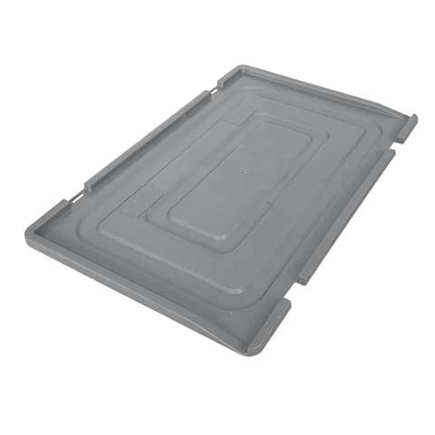 Coperchio per cassa di movimentazione in PPL Viso 60×40 cm grigio E6401/21