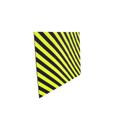 Protezione segnaletica in gomma Viso 100×150 cm nero/giallo PU1502NJ