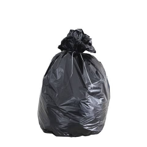 Sacchi immondizia per rifiuti inorganici Rolsac 127 L 80×110 cm – 49 µm nero – conf. da 100 pezzi – 20534
