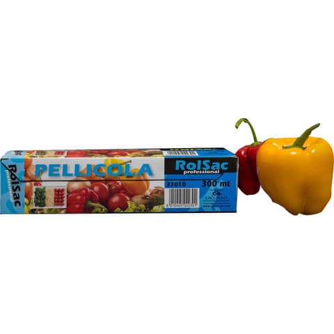 Rotolo pellicola per alimenti Rolsac Professional 300 m h 29 cm neutro trasparente – 37010
