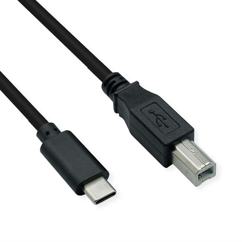 VALUE CAVO PER STAMPANTE USB2.0 CABLE TYPE  Type C, C – B, M/M, NERO, 3M