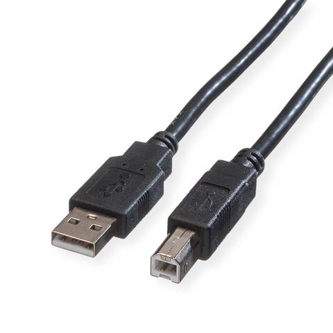 ROLINE GREEN CAVO USB2.0, A – B, M/M, BLACK, 1.8M