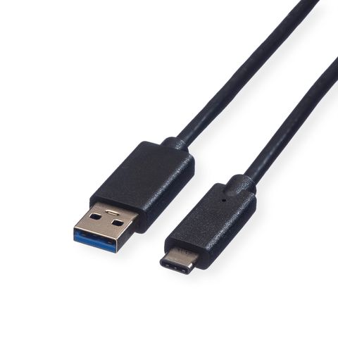 ROLINE GREEN CAVO USB3.2 GEN1, A – C, M/M, BLACK, 1M