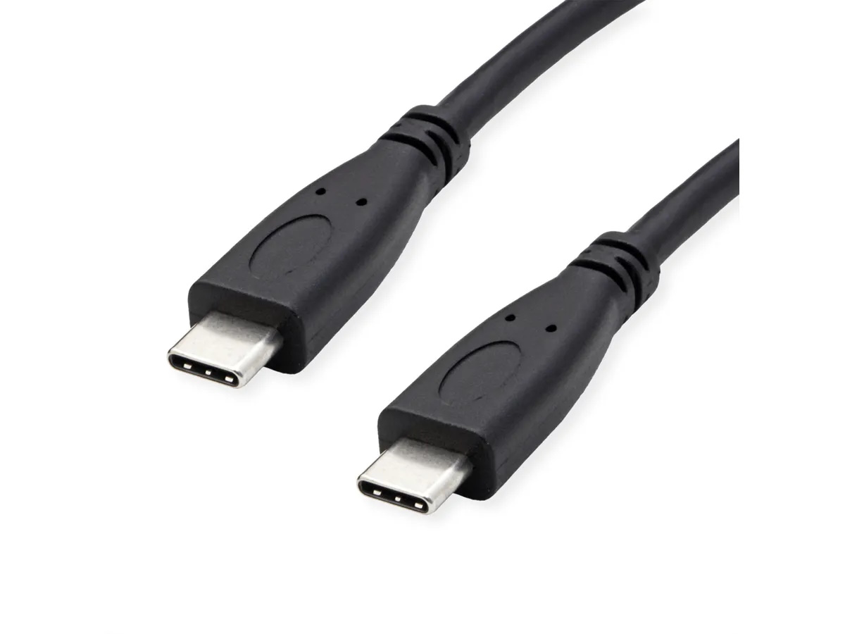 ROLINE GREEN CAVO USB3.2 GEN2, PD 20V5A, WITH EMARK, C – C, M/M, BLACK, 0.5M