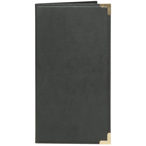 Portaconto Securit® Classic in similpelle 12×23 cm nero MC-CRBP-BL