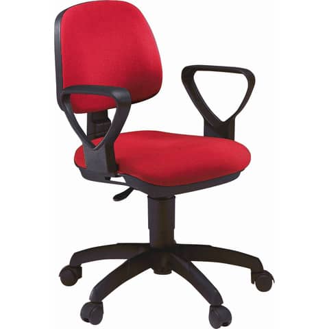 Sedia operativa girevole Unisit Atlas A41B Eco smart rosso A41B/ER