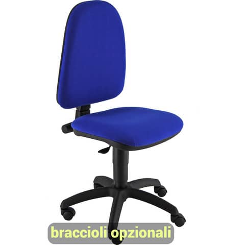 Sedia operativa girevole Unisit Jupiter JUSB/SB Eco smart – rivestimento Eco blu -JPL/EB