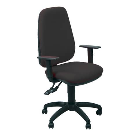 Sedia operativa girevole Unisit Teti TETE Eco Smart – rivestimento Eco nero – braccioli regolabili – TETE/EN