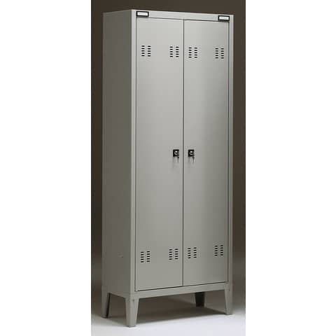 Spogliatoio Tecnical 2 a 2 posti acciaio 7/10 monoblocco 70x35x180 cm B2