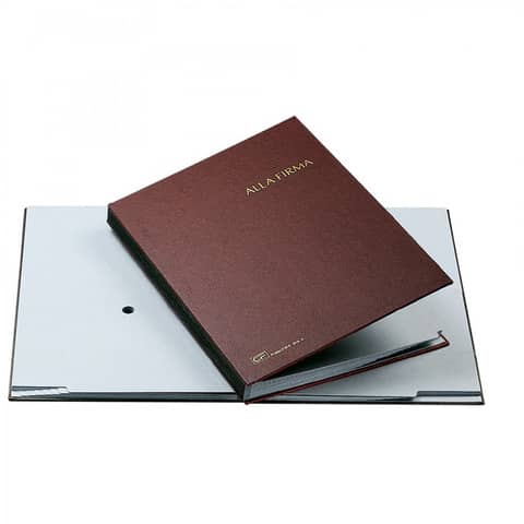 Libro firma Fraschini in carta-cartoncino con 14 scomparti 24×34 cm blu – 614-A-DB