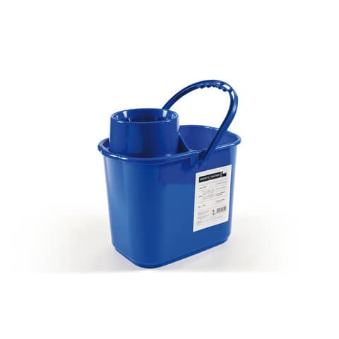 Secchio Perfetto Factory Polar con strizzatore – 15 L blu 26545
